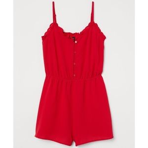 H&M Ruffle trimmed romper